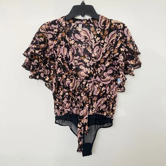 Free People Intimately - Call Me Later Printed Bodysuit - Picture 4 of 6